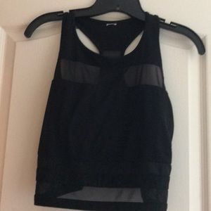 Fabletics Black Crop Top